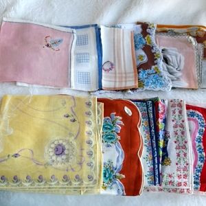 12 Vintage Hankies Some Used Some New